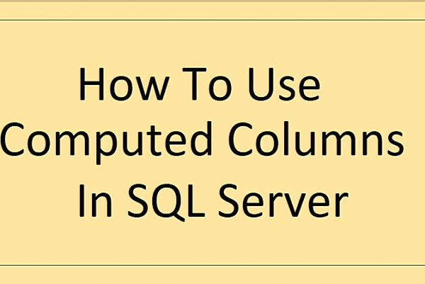 SQL Server Hesaplanmış Kolon