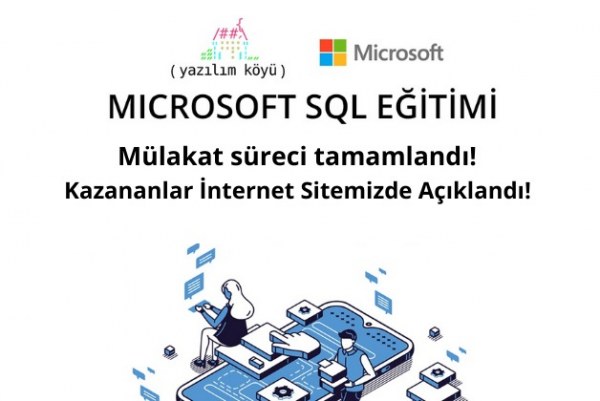 Microsoft SQL Eğitimi Mülakat Süreci Tamamlandı