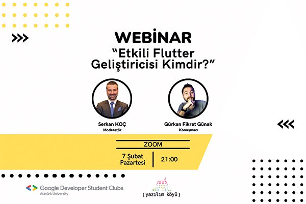 Etkili Flutter Geliştirici Kimdir Webinar’ı Kayıt