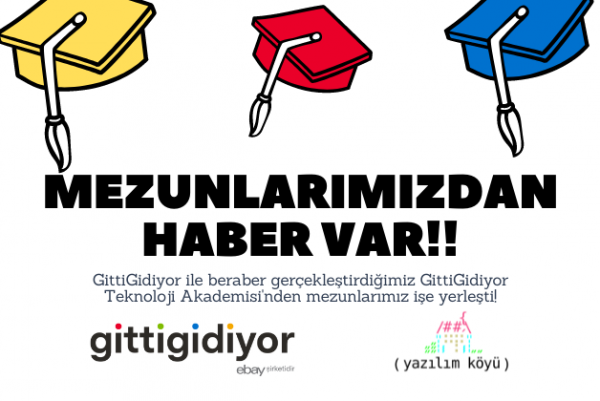 Mezun Haberlerimiz! | Yazılım Köyü & GittiGiidiyor Teknoloji Akademisi