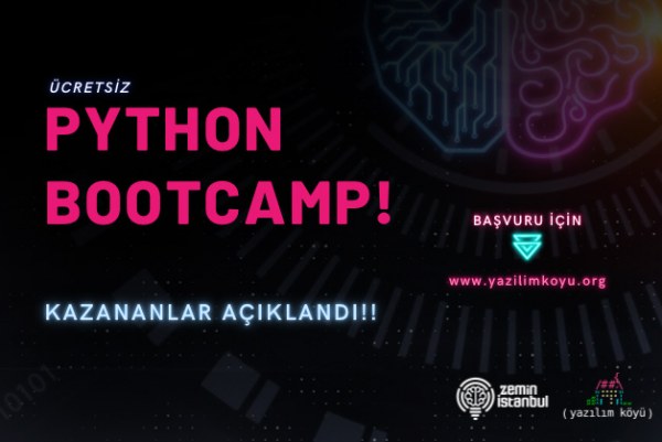 SONUÇLAR AÇIKLANDI | Zemin İstanbul Python BootCamp
