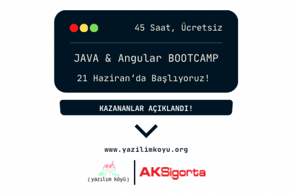 AKSigorta Java&Angular BootCamp Kazananları Açıklandı!