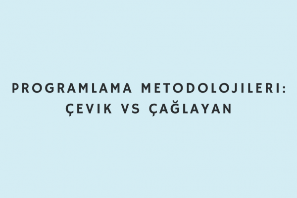 Programlama Metodolojileri: Çevik vs Çağlayan