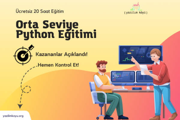 Orta Seviye Python Eğitimi | Kazananlar Açıklandı!