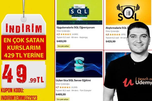 Ömer Çolakoğlu’nun kurslarını 49,99 TL’ye alabilirsiniz!